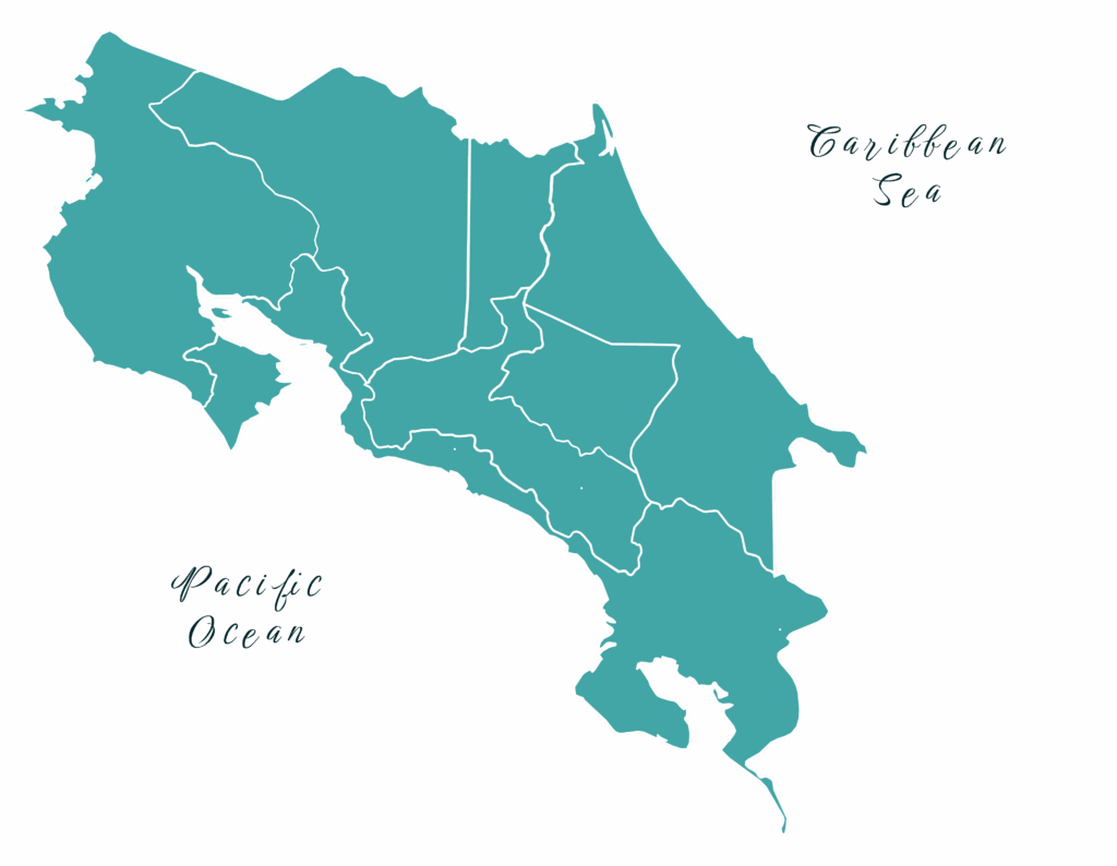 Costa Rica Map Tulu