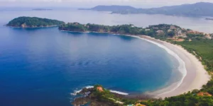 Flamingo beach drone