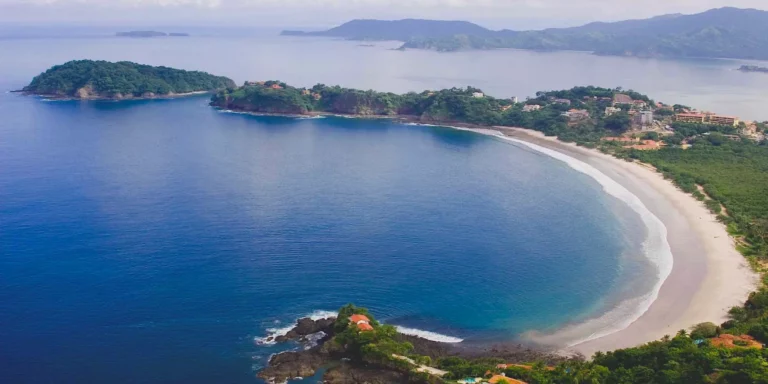 Flamingo beach drone